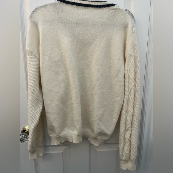 Dazy Cream and Navy Sweater - Picture 8 of 10